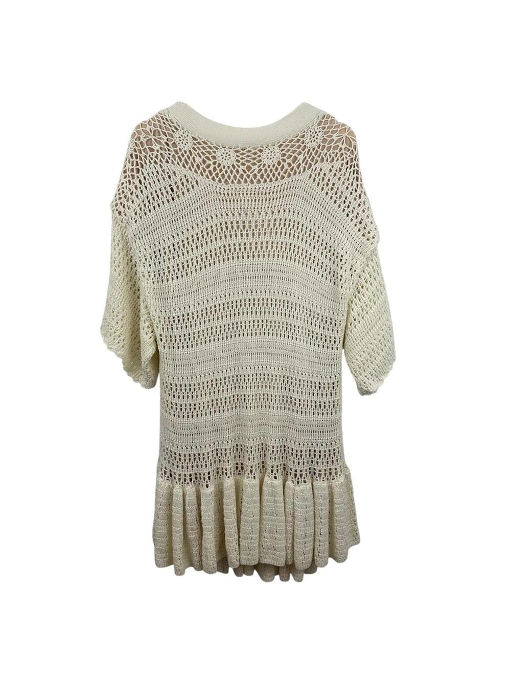 NWT Free People Women’s Sistine Mini White Open Tie Back Dress Size S